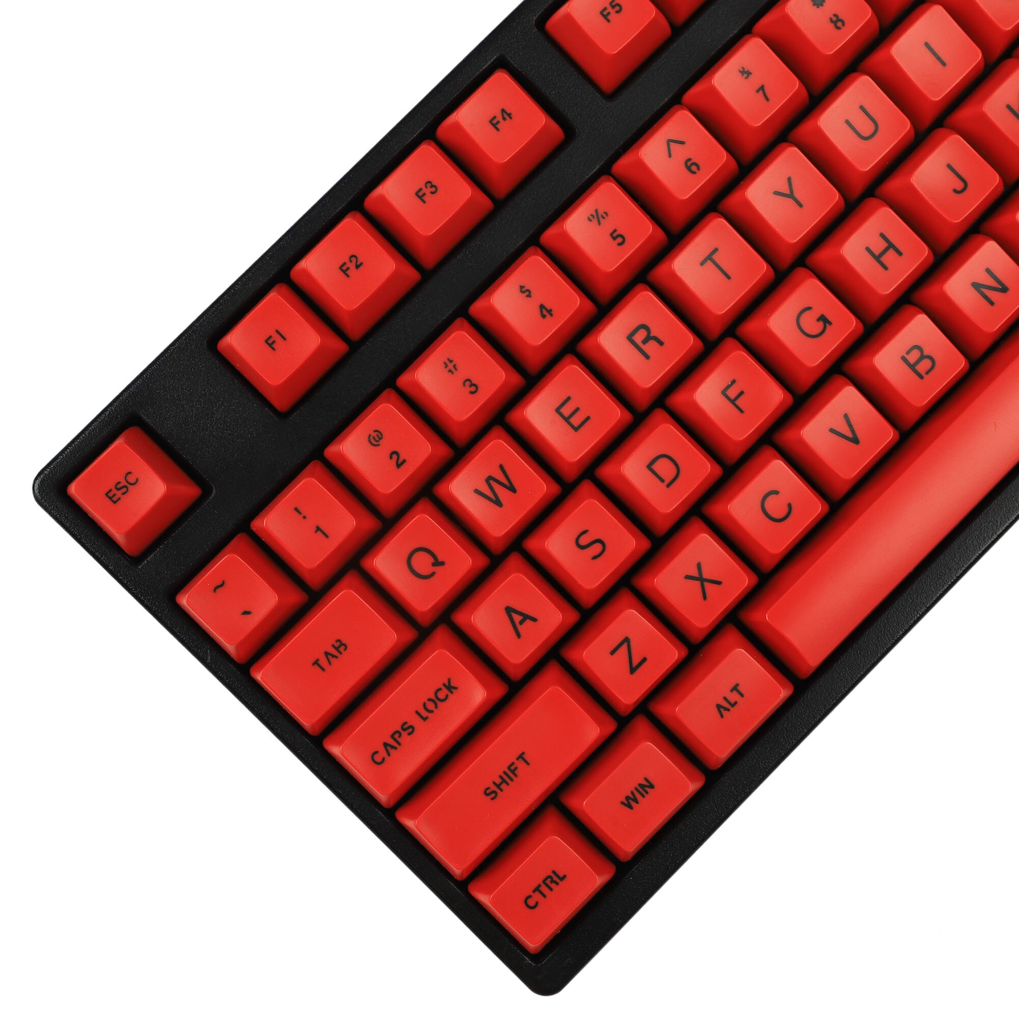 SA 112 Keycap Doppel Schuss Nicht Glanz Durch Dick ABS Ball bilden ANSI ISO Standard-qwerty-tastensatz Für MX Mechanische Tastatur 61 87 TKL 104 Laptop: rot Base Schwarz