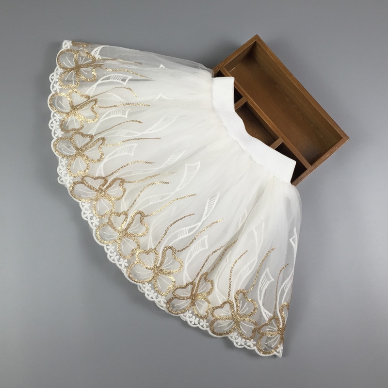 Summer Toddler Girls Tutu Skirt White Embroidery T... Grandado