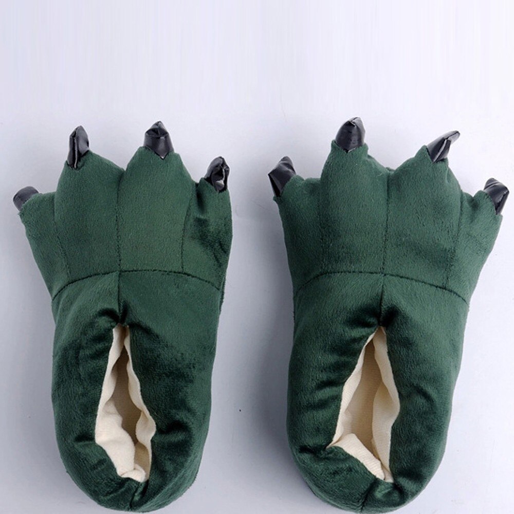 Kid Baby Girls Winter Warm Indoor Slippers Funny Animal Paw Monster Claw Shoes Soft Plush Children Shoes Warm Home Slippers