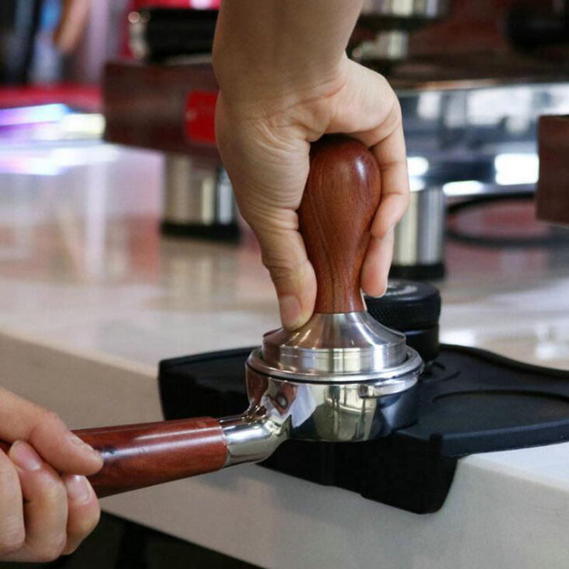 Kaffetamper 49mm 51mm 53mm 58mm med træhåndtag espresso tamper til kaffepresse tilbehør til baristaværktøj