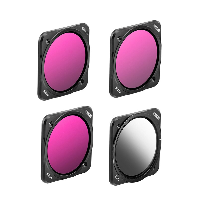STARTRC-Juego de filtros DJI Action 2, CPL, GND 16 gradiente, ND16, ND32, ND64, filtro ND, lente protectora UV, filtros magnéticos para Cámara de Acción: CPL-ND16-32-64