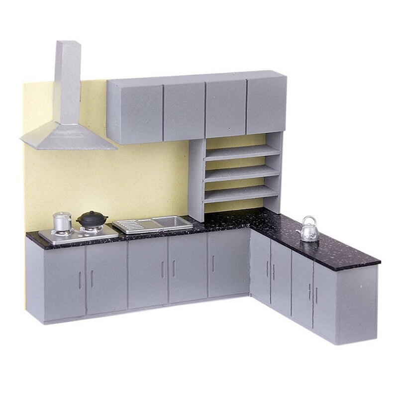 Simulation Kitchen Cabinet Set Model Kit Furniture 1:25: Default Title