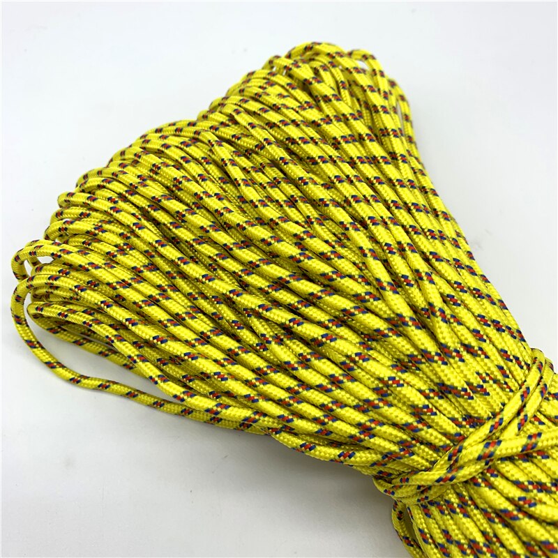 10 yards/Lot 3mm Koord Touw Parachute Lanyard Touw Voor Klimmen Camping Survival Apparatuur Paracord Armband Masker Lanyards