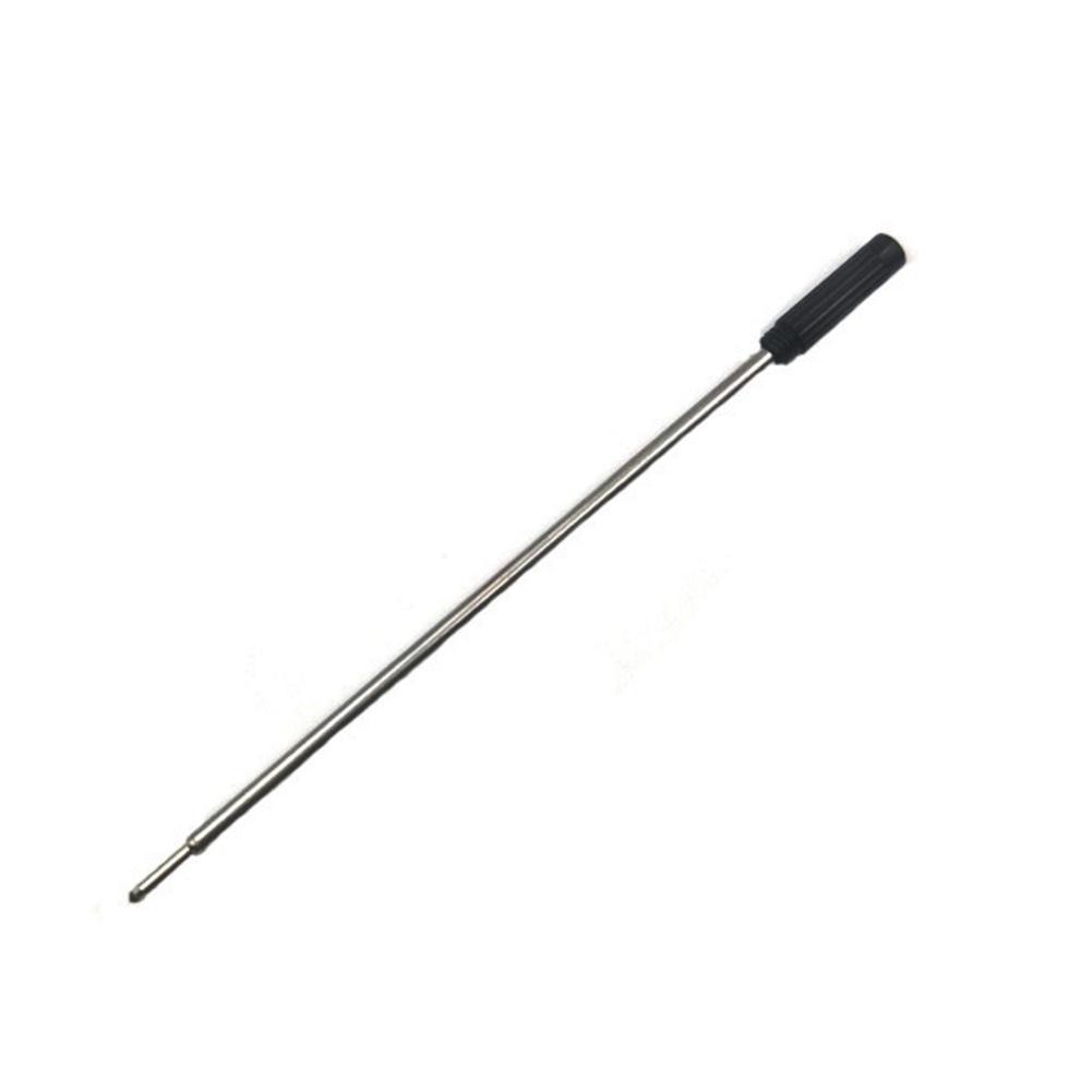 10pcs Ballpoint Metal Pen Refill 1.0mm Length 11.6cm Short Blue And Black Ink Refill Replacement Steel Pen Refill: black