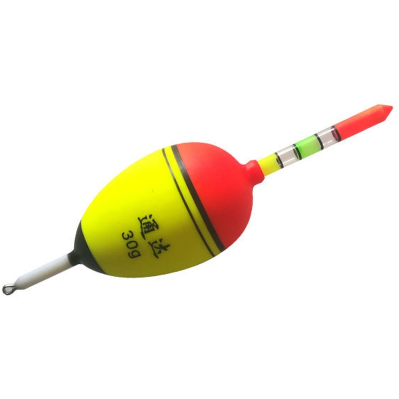 Set van 10 lichtgevende visdobbers, boia led-lichtstaaf, nachtfoambuisboei, gloeiende dobberboei-indicator 10g- 80g nachtdobberset