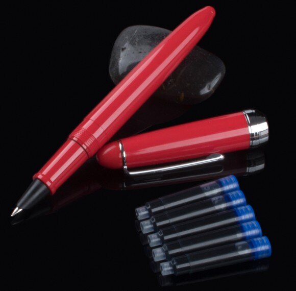 JINHAO 992 Student Fountain Office Pen Transparent 6 Color Round Spiral: 01
