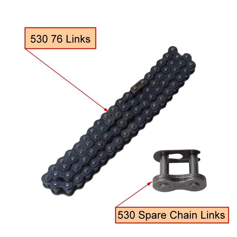 530 chain 76-100 Links With chain link chains fit for 250 -800cc ATV Quad Pit off-road vehicle kart off-road motorcycle