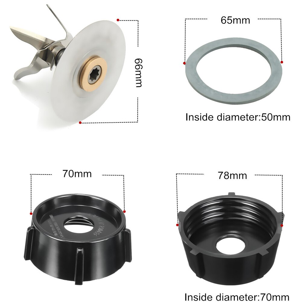 Replacement Parts Cutter Blades Base Bottom Cap Gasket for Oster Osterizer Blender YE