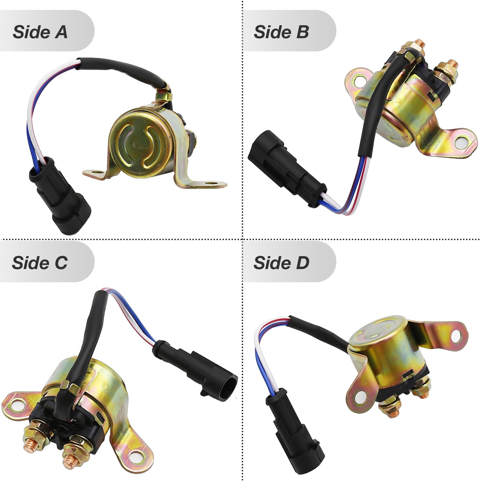 Starter and Relay ‎4013015 4014290 4014909 19486 19494 Replacement for Polaris Sportsman 570 450 14-20 ACE 570 500 14-19 RZR 570