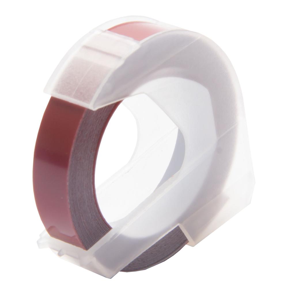 17 Colors 3D Embossing Tape For DYMO Plastic Embossing Tape DIY Tape For DYMO Motex E-101 Motex E-202 Motex E-303 Label Maker: maroon red