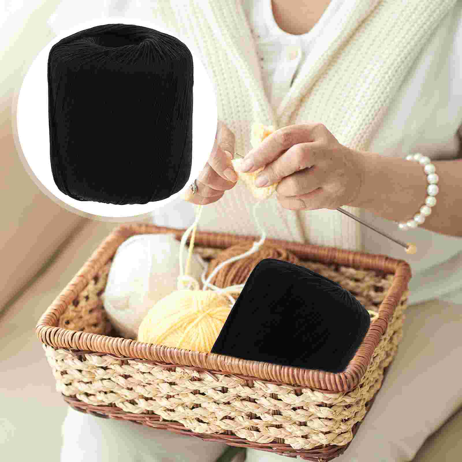 Jute schnur Wollgarn Baumwolle Strick faden schwarz Häkel schnur Schnübetreffend Quilten Stock garne DIY Häkeln Baumwollgarn Rolle: Ursprünglich Titel