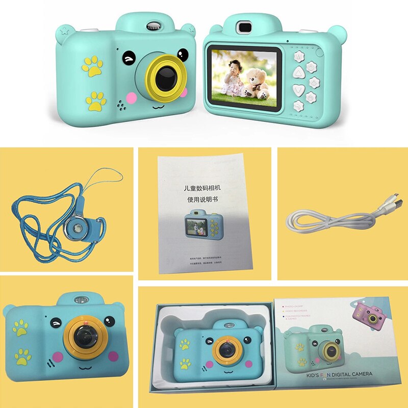 Mini Kinderen Camera Full Hd 1080P Draagbare Digitale Camera 2.4 Inch Scherm Kinderen Kids Game Toy Camera camcorder