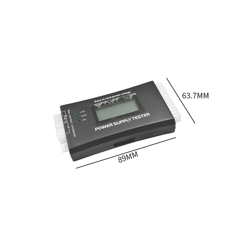 Digitale Lcd Display Pc Computer 20/24 Pin Voeding Tester Controleer Quick Bank Supply Power Meten Diagnostic Tester Gereedschap: G315847