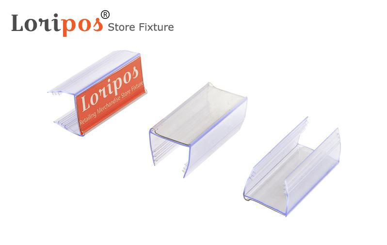 6cm x 2.25cm glas træ hylde kant greb strimmel hylde montering data strimmel pris taler hylde top label holder tegn display klip