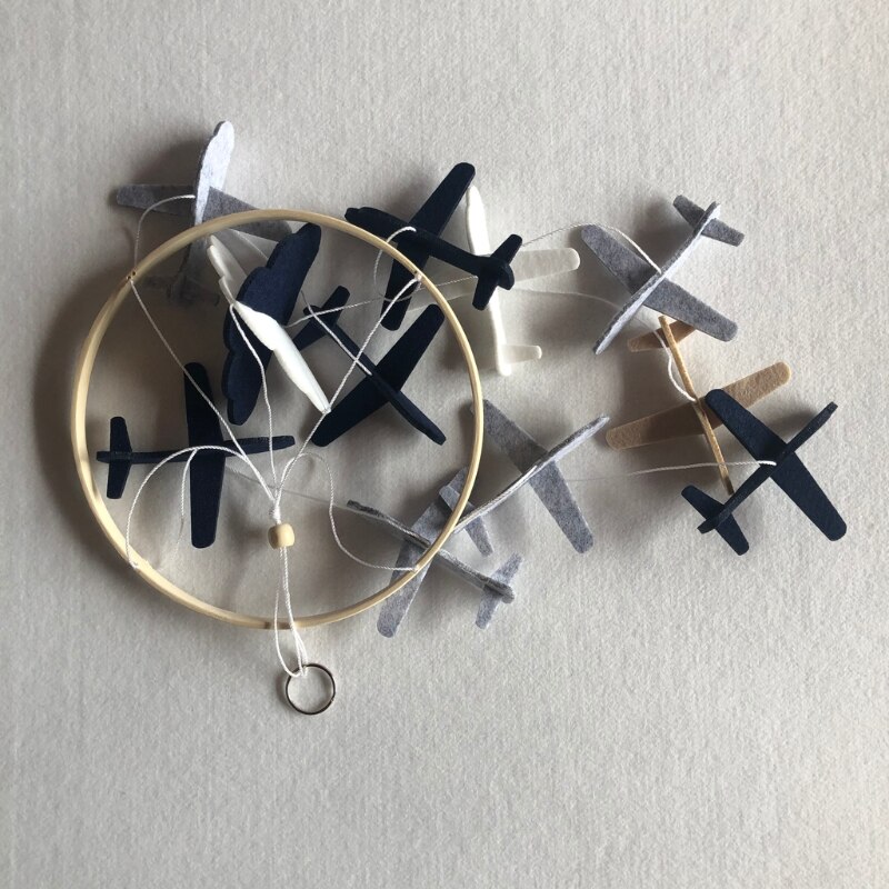 OOTDTY Nordic Baby Rattle Hanging Bed Wind Chimes Bell,Mobile On the Crib Baby Toy, Kids Toy Room Decor Photography Props