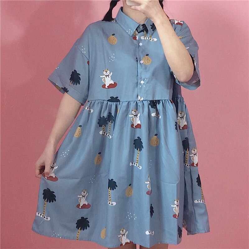 Chemise De Nuit Femme Lolita – Style Souple Évasé Manches 3/4 – Taille Unique – NEUF