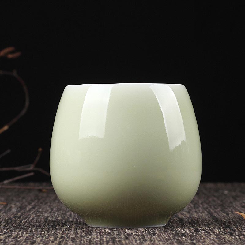 200ml Longquan Celadon Teacup Tea Ceremony Teaware Drinkware Office Master Cup Espresso Coffee Mug Water Cups Container Decor: C