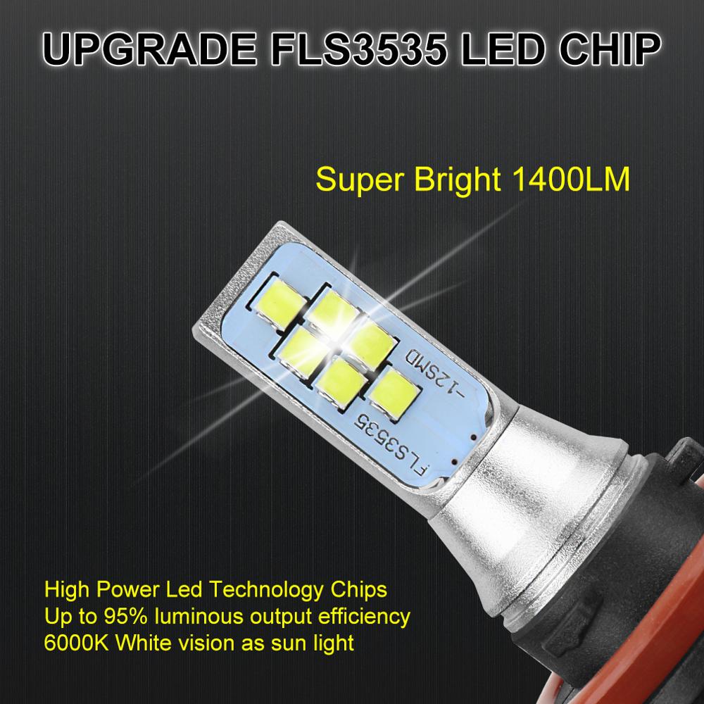 2Stck H8 H11 LED 9005 HB3 9006 HB4 H27 LED Birne 880 881 P13W PSX26W H16 5202 PSX24W H27W Wagen Nebel Beleuchtung Automobiles Auto Lampe