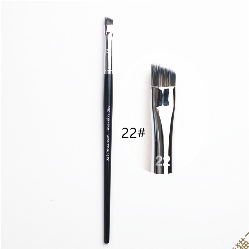 22 # Schuine Liner Make-Up Kwasten Schuine Wenkbrauw Eyeliner Smudge Smokey Mengen Pro Brow Make Up Kwast Cosmetische Tool