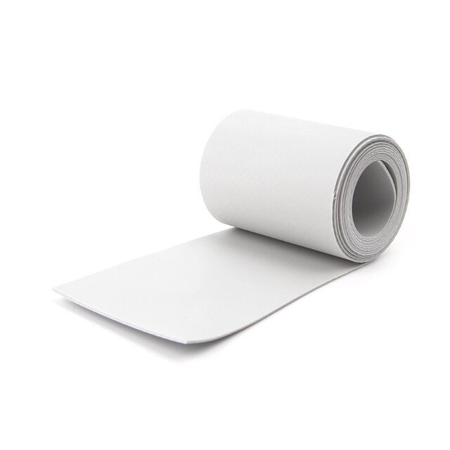 1Roll 50*1000mm Inflatable Boat Kayak Rubber Boats Special Damage Leak PVC Repair Patch Kit Glued Waterproof Vulnerability Patch: White