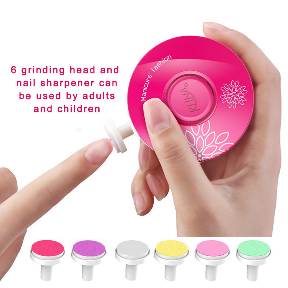 6 teile/satz Baby Elektrische Nagel Trimmer Baby Nagel Pflege Werkzeuge Maniküre Set Für Infant Baby Nagel Knipser Pflege Maniküre Werkzeuge