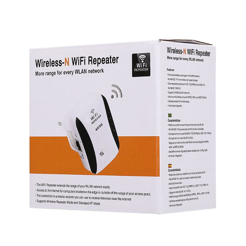 Wifi repeater os uk eu au plug range extender trådløs 2.4 ghz højhastigheds internet booster udvide signalområdet trådløs hjemmeperson