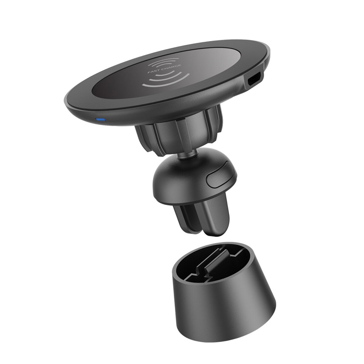 2in1 Qi sans fil voiture chargeur support monté Qi Standard 3.0 magnétique sans fil voiture évent chargeur pour Samsung pour iPhone 11 Pro