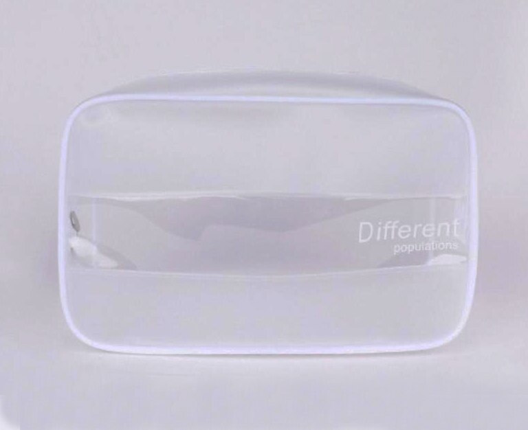 Transparante Reizen Cosmetische Tas Mode Waterdichte Toilettas Make Opbergtas Clear Pvc Cosmetische Zak: WHITE