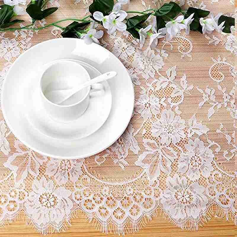 35 x 300cm blonder bordløber dug til bryllup dekoration fest fødselsdagsfest baby shower hjemmepynt mariage