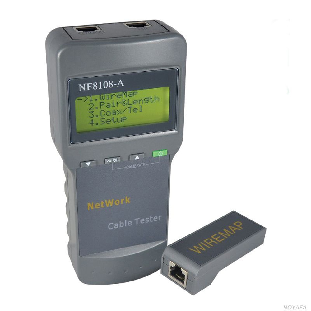 Network Cable Tester NF-8108 RJ45 Lan Tester Cable Tracker Redes Network Tools RJ45 Cable Length Measurement Tool