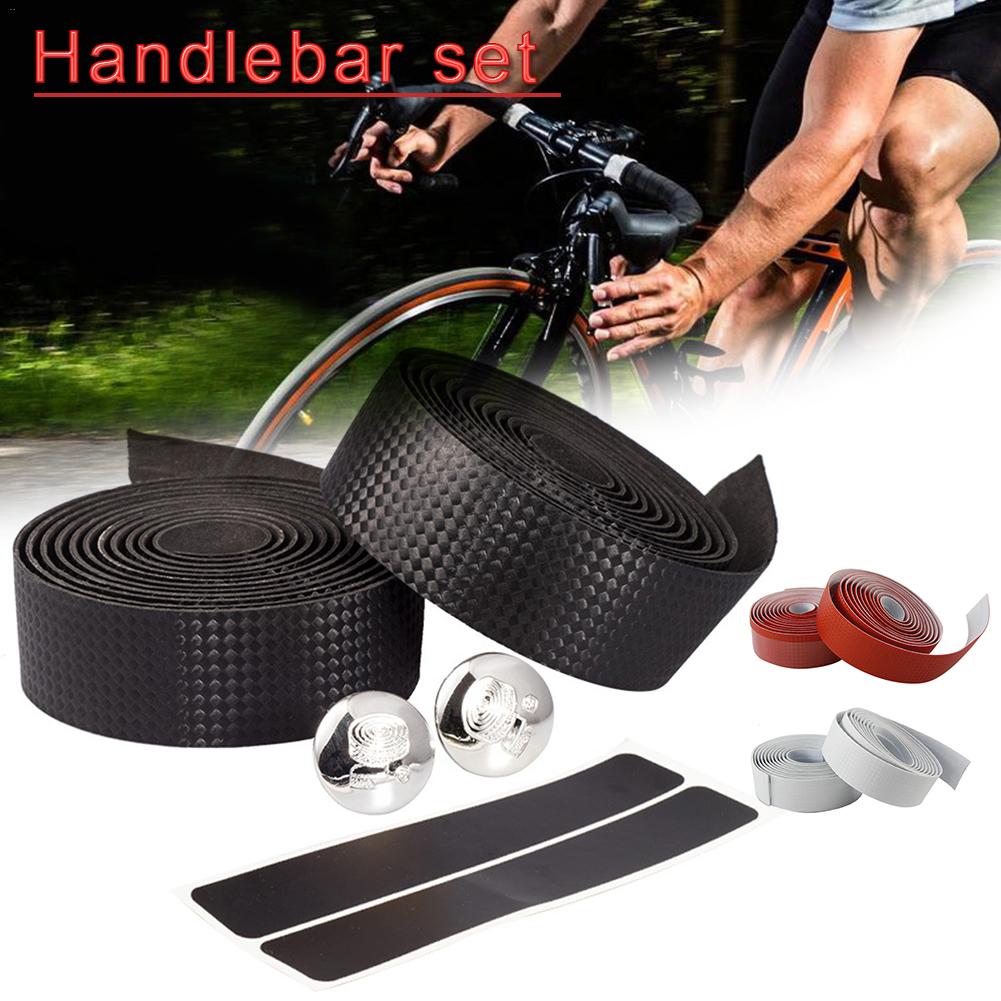 Weg Mountainbike Stuurlint Riem Fietsen Fietsen Handle Bar Tapes Kurk Wrap Bars Pluggen Anti-slip Bandjes Fiets accessoires