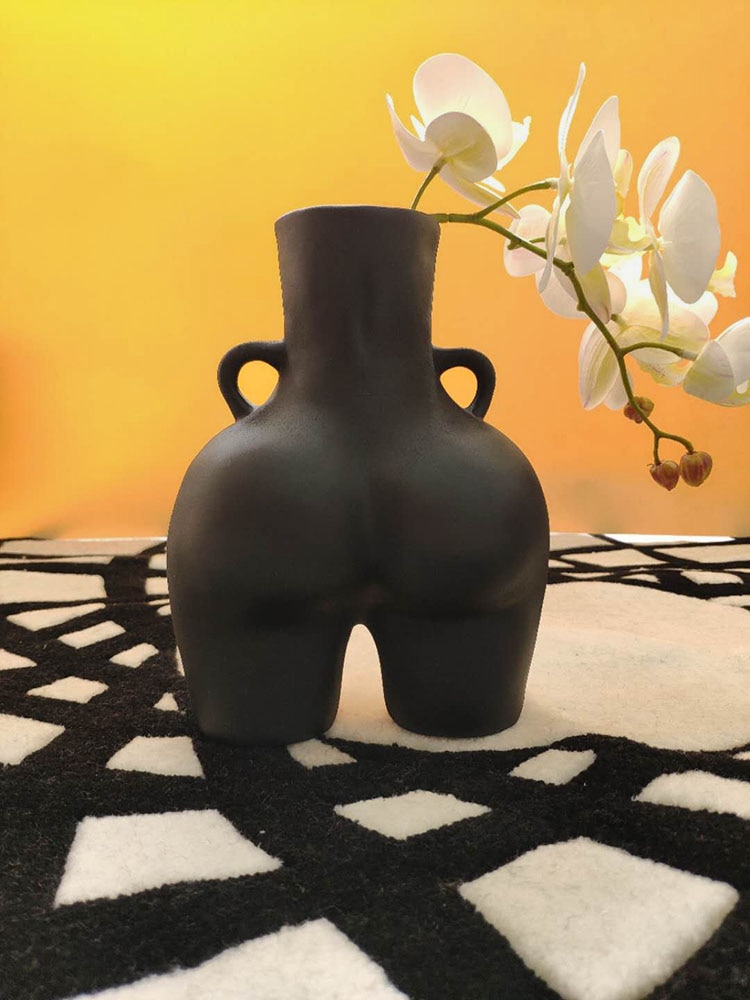 Kreativitet menneskelig vase harpiks numse kunsthåndværk møbler håndlavet moderne boligindretning blomsterarrangement blomstervaser
