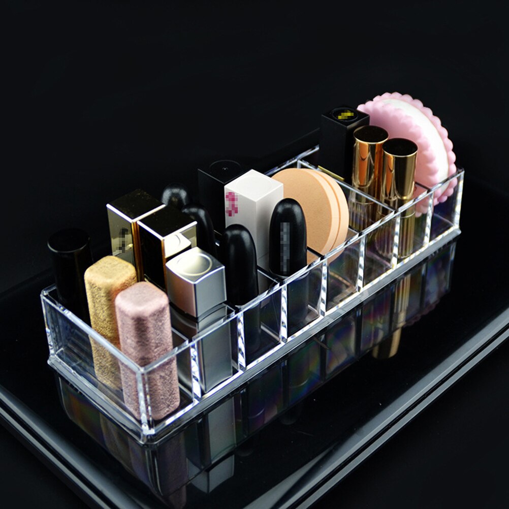 1Pc Clerar Acryl Sieraden Houder Sieraden Display Box Storage Case Make-Up Cosmetische Organiser Voor Lipstick Lipgloss
