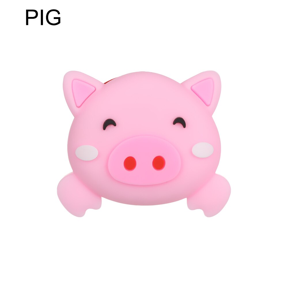 Anti-collision Stickers Pad Cartoon Wall Back Door Handle Stopper Door Lock Mute Shock Rubber Pad Child Safety Handle Bumper: pig