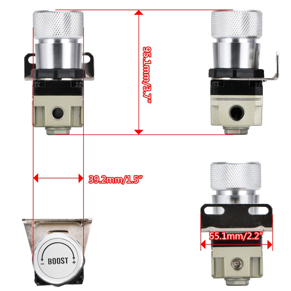 Hypertune - T2 UNIVERSAL ADJUSTABLE MANUAL GAUGE TURBO BOOST CONTROLLER 1-150 PSI SR20DET SR HT5811