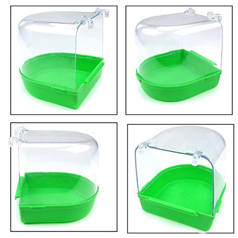 Papuga ptak wanna papuga akcesoria robić kąpieli ptak wanna akcesoria robić klatek papuga wanna przeźroczyste tworzywo sztuczne wiszące wanna prysznic