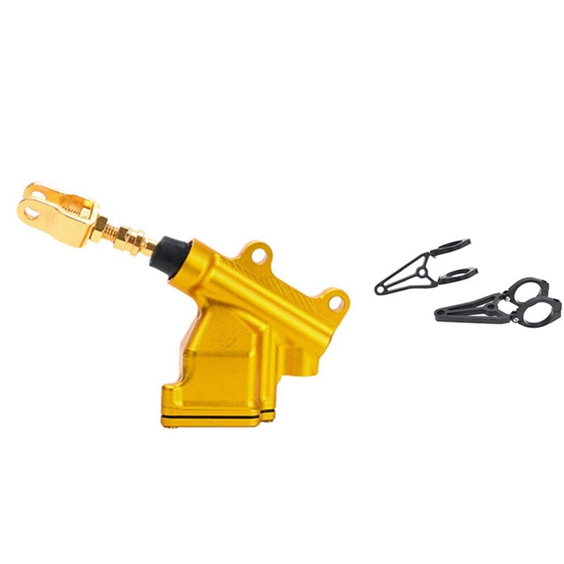 1 Set Rear Foot Brake Master Cylinder Hydraulic Brake Pump & 1 Pcs Headlight Bracket Refitting Headlight Bracket