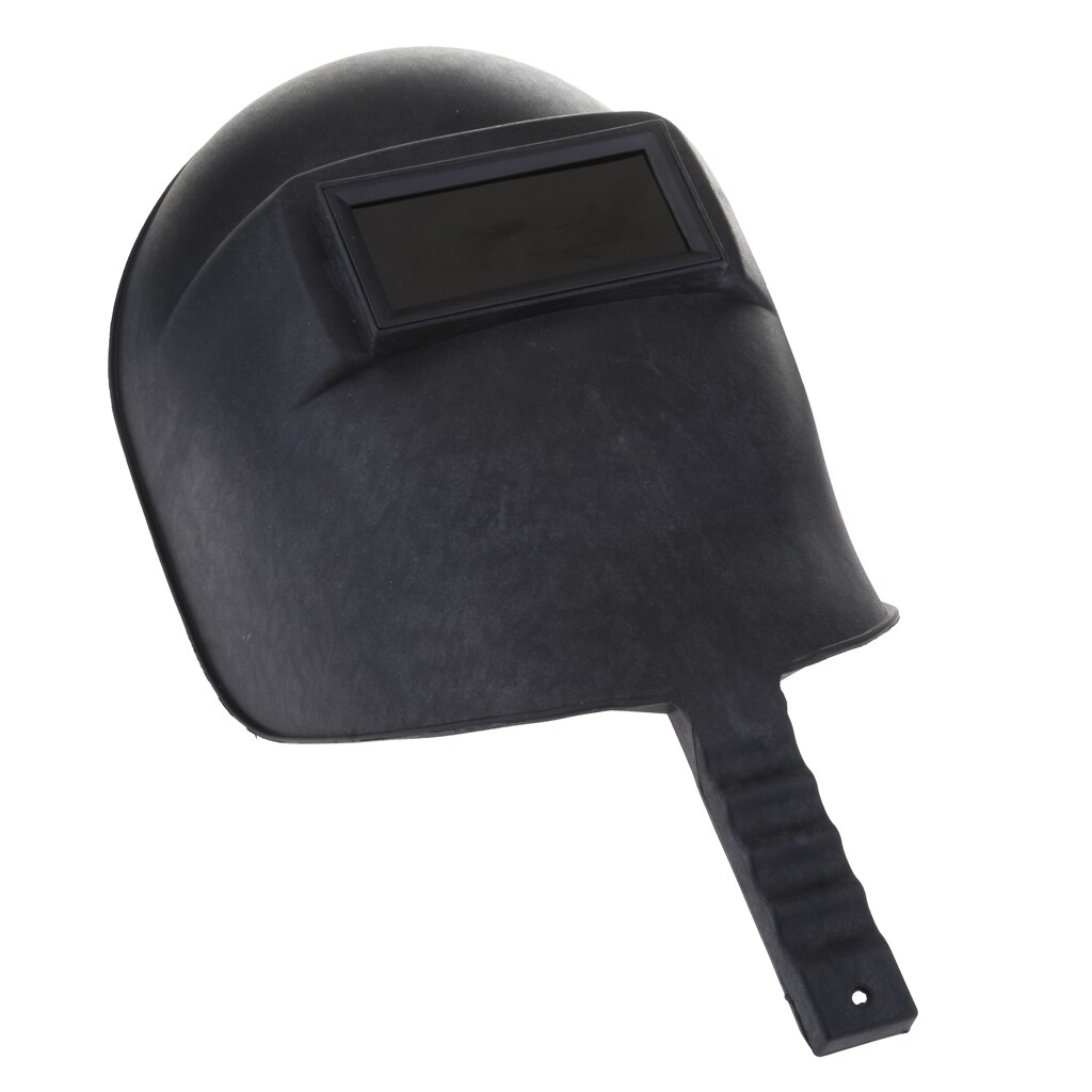 Handheld Welding Helmet Waterproof Plastic Shell with Lens Economy Arc Mask Plastic Handle, Face Protector for