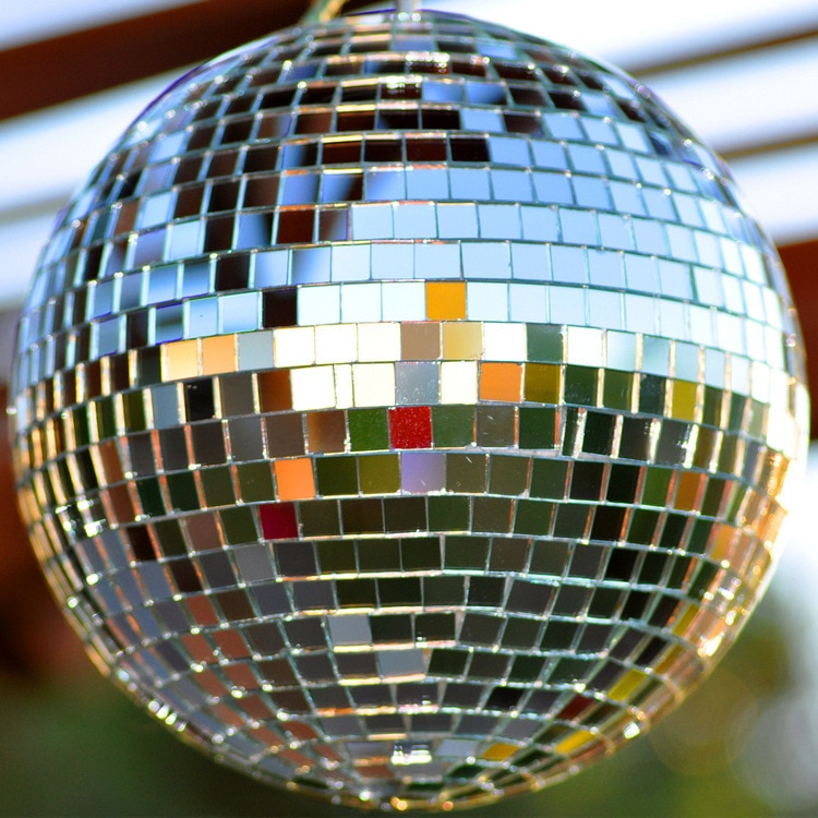 Stort glas spejl diskokugle dj ktv barer fest scene lys holdbar belysning diskokugle reflekterende lys glas spejl med diskotek