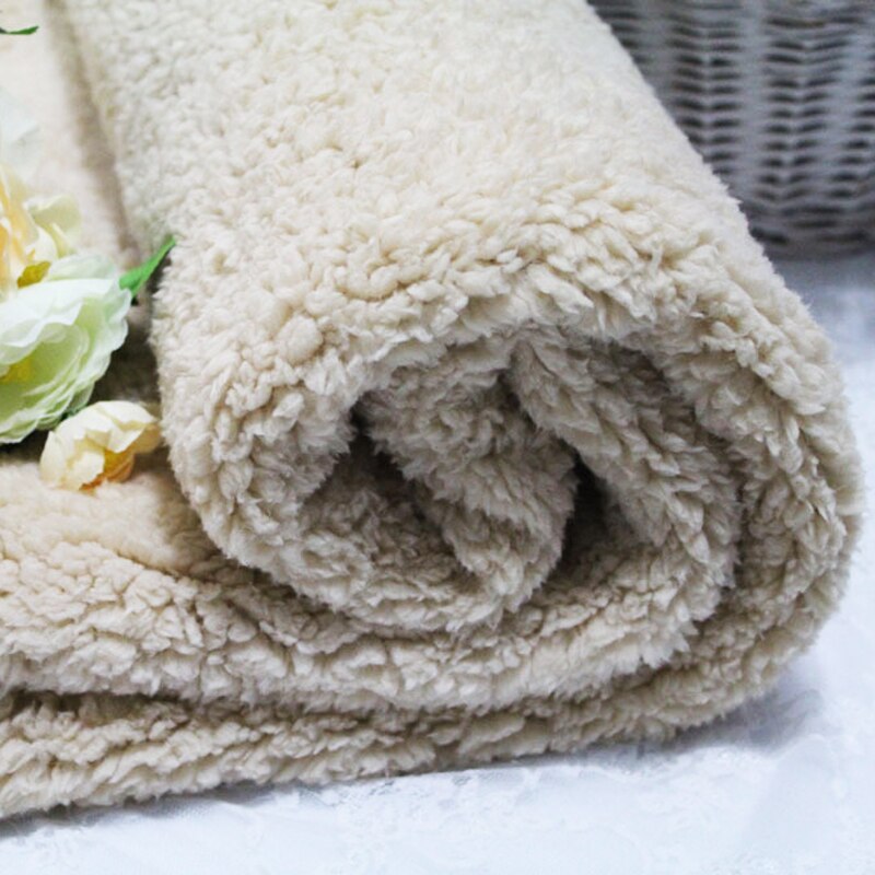 100 brede katoenen fluwelen pluche stof zachte warme poppenhuisdierkleding handschoenvoering verdikte lamswol stof doe-het-zelf naaien: 11