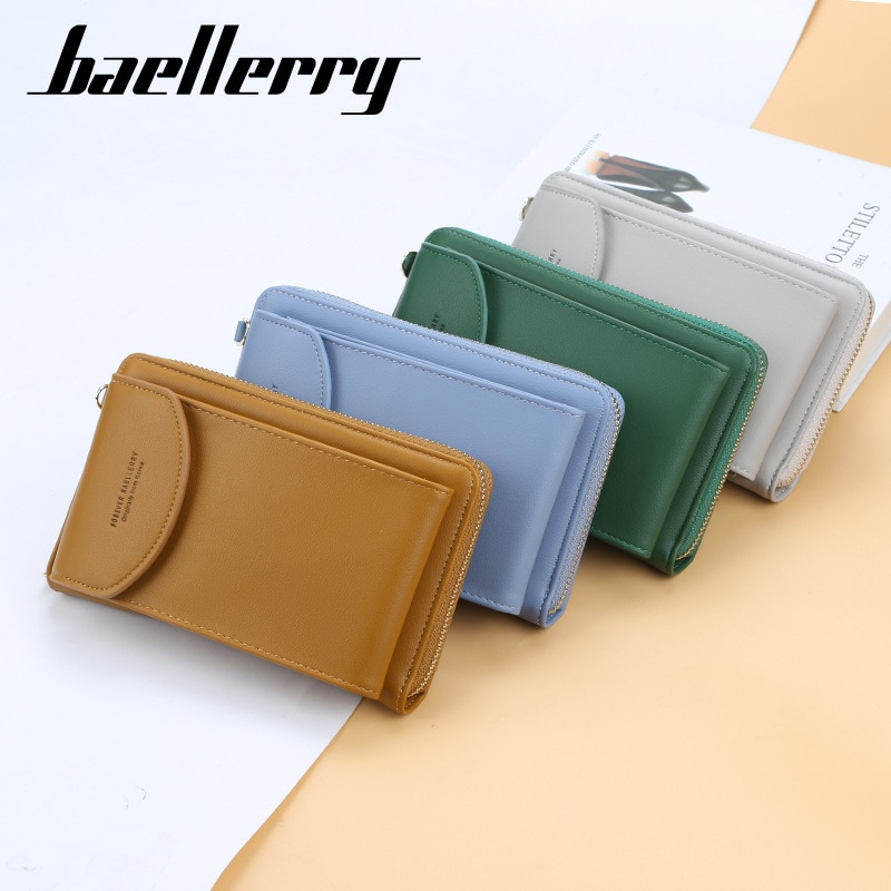 Women Wallet Brand Cell Phone Wallet Big Card Holders Wallet Handbag Purse Clutch Messenger Shoulder Straps Bag