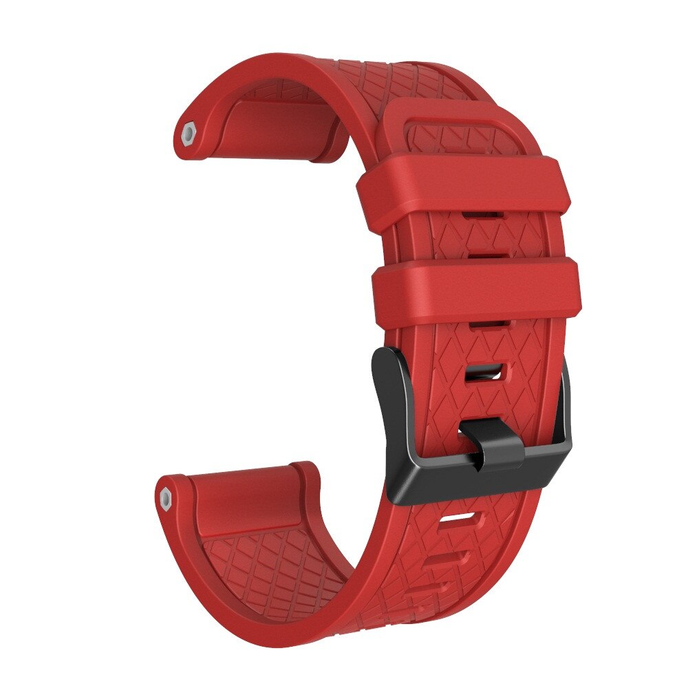 Hiperdeal Smart Accessoires Siliconen Band Voor Garmin Fenix/Fenix 2 Band Fit 26Mm Breedte Zachte Siliconen horloge Band Fe7: Red