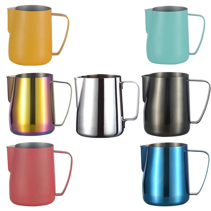 350Ml Espresso Dampende Pitcher Roestvrij Staal Melk Koffie Opschuimen Werper Cup Dampende Pitcher Bier Wijn Drinkware