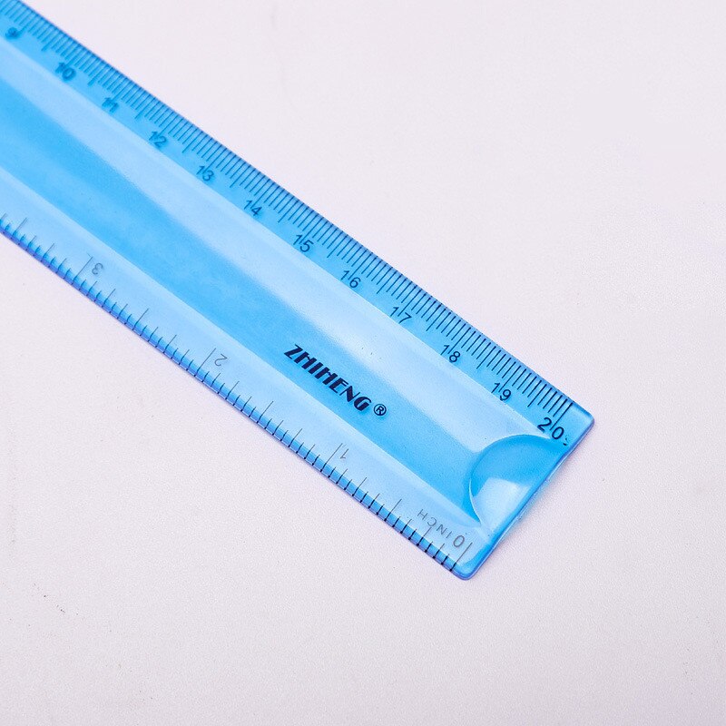 15cm/20cm Soft Straight Ruler School Supplies Student Measurement Ruler Multifunction Stationery Flexible Ruler