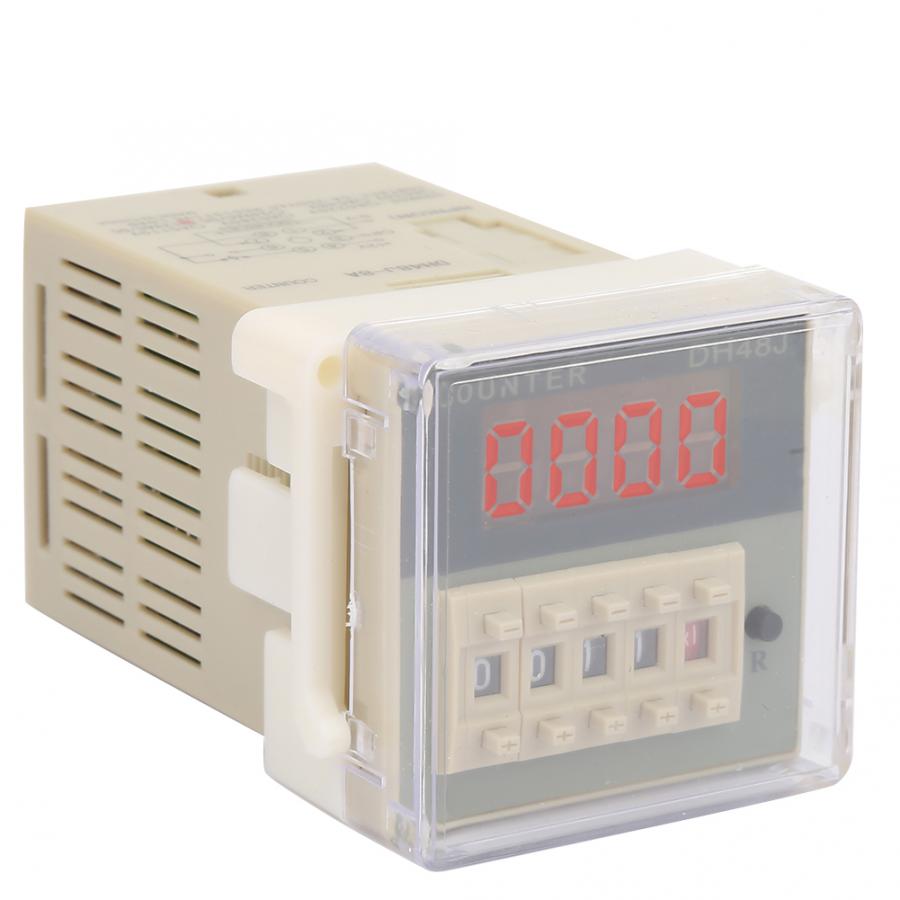 Digital Counter O111ROM DH48J-8A LCD Digital Electronic 8 Pins Counter Delay Time Relay 0-999900