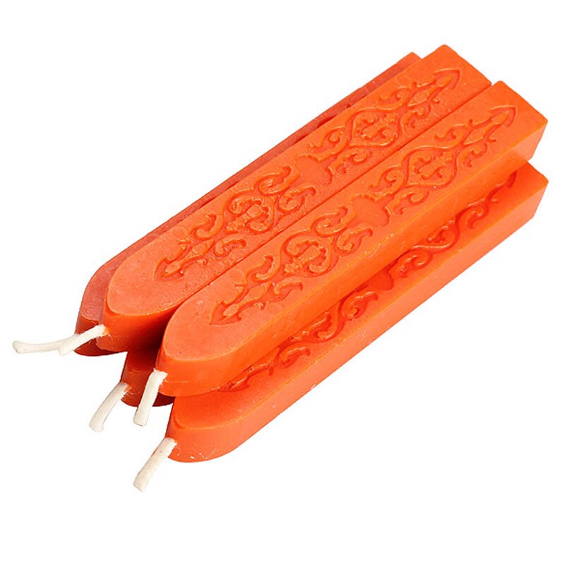 Set of 5 Square Candle Wax with Wick Sealing Wax Stick for Home Party Festival Candlelight Dinner HTQ99