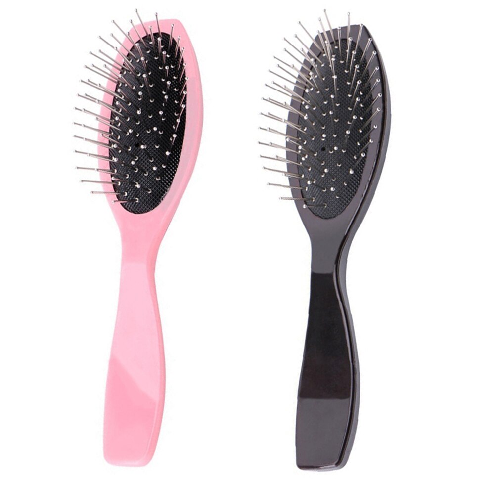 Cepillo de peine de acero antiestático para extensiones de cabello de peluca, cepillo de pelo de entrenamiento peluquería Jefe