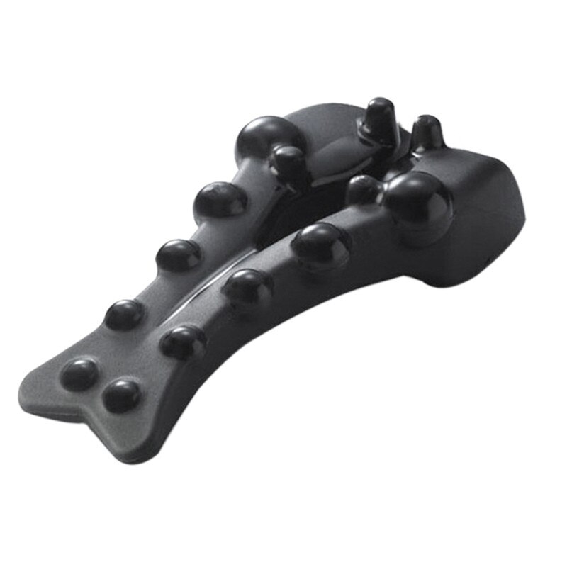 Tabla de masaje para espalda, aparato para el cuidado de la salud, columna vertebral recta, tracción Lumbar, relajación, 1 unidad: Black