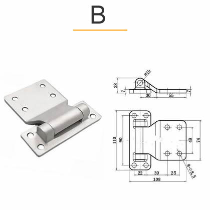Larger and thicker hinges 304 Stainless Steel Heavy Industrial Machinery Door Hinges Super good bearing capacity Strong: black