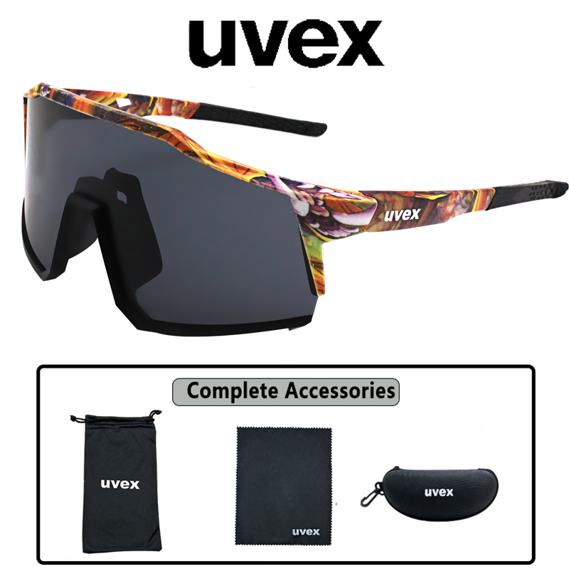 UVEX Fahrradbrille für Herren und Damen, Jugend, rosa, Sport-Sonnenbrille, UV-Schutzbrille für Baseball, Reiten, Laufen, Fahren: Grau